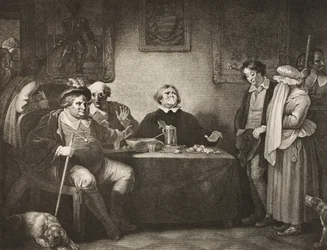 The Seven Ages of Man, Viides ikä, näytös II, kohtaus VII, "Kuten haluatte", The Boydell Shakespeare Gallery, julkaistu 1800-luvun lopulla.
